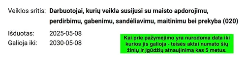 Pirmosios pagalbos kursai - pažymėjimų galiojimo terminai ir atnaujinimo informacija