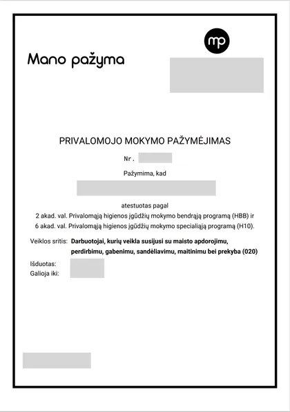 Dažniausiai užduodami klausimai apie higienos kursus ir pažymėjimus